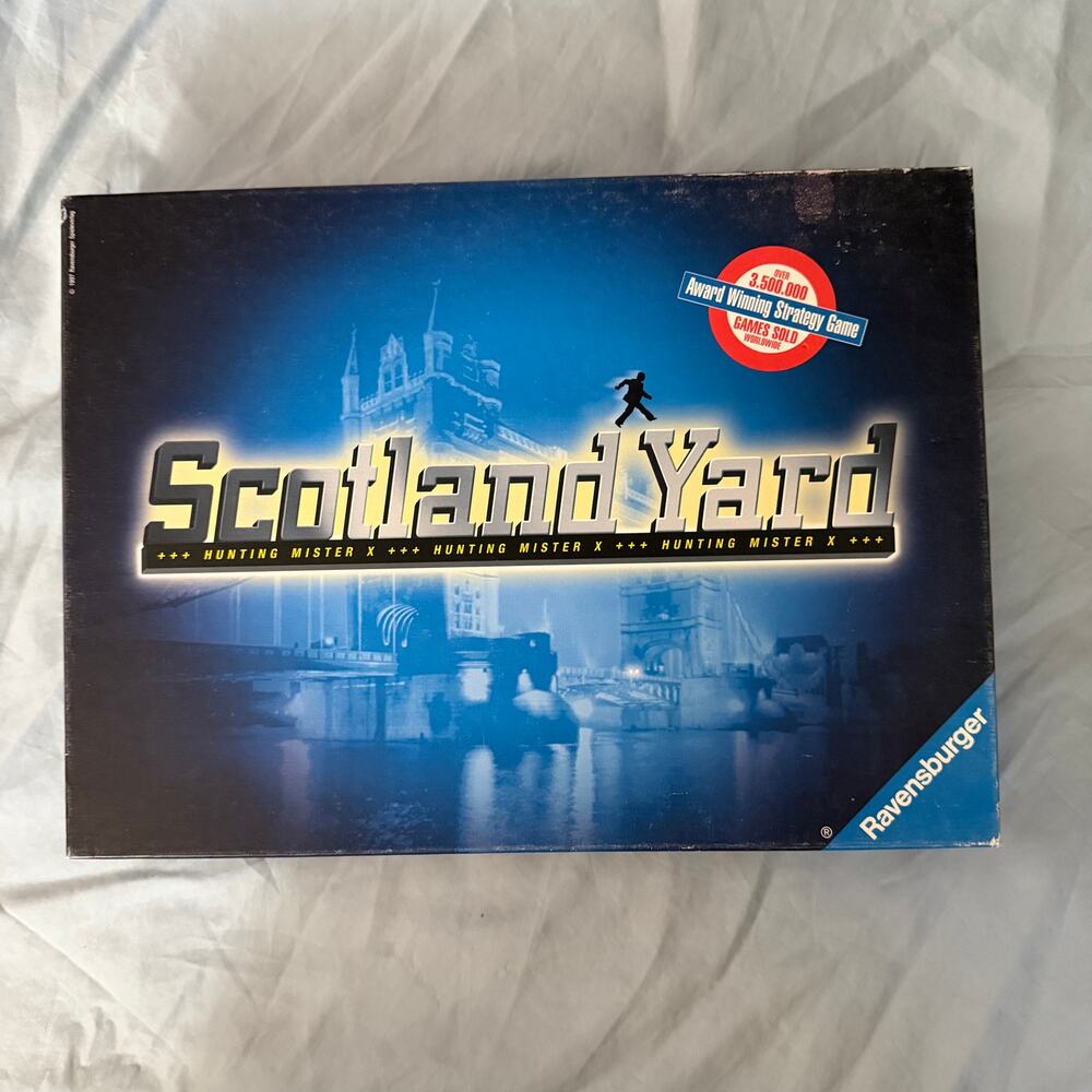 Vintage Scotland Yard Ravensburger Strategy Board Game Complete 3–6 Players